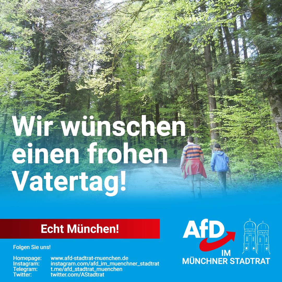 Die AfD-Stadtratsgruppe wünscht einen frohen Vatertag! - AfD-Gruppe im ...