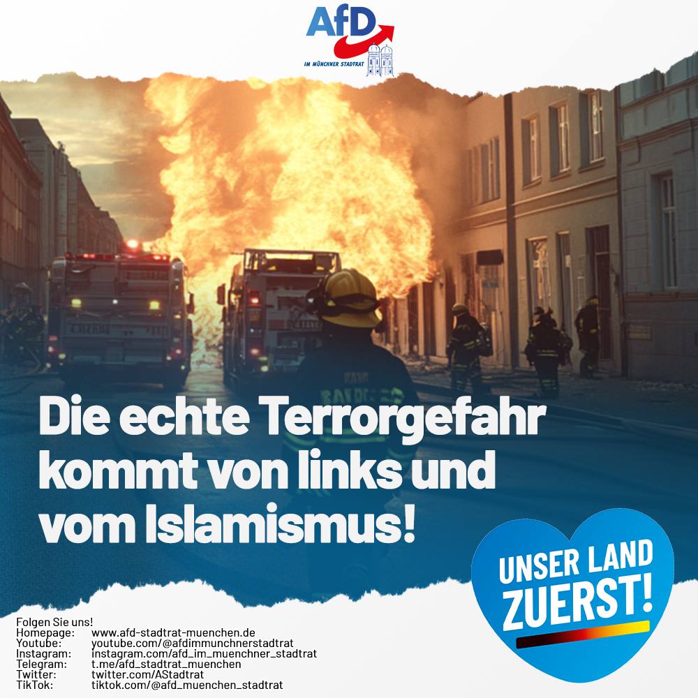 Die echte Terrorgefahr kommt von links und vom Islamismus!