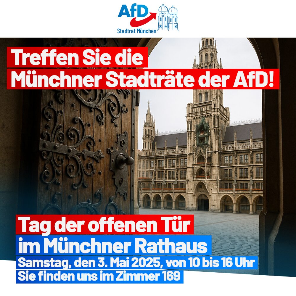 Tag der offenen Tür im Münchner Rathaus am Samstag, 3. Mai 2025
